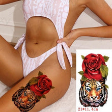Load image into Gallery viewer, 3D Butterfly Waterproof Temporary Tattoo Sticker Snake Flowers Elegant Small Popular Tattoo For Womens Mens