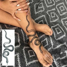 Load image into Gallery viewer, 3D Butterfly Waterproof Temporary Tattoo Sticker Snake Flowers Elegant Small Popular Tattoo For Womens Mens