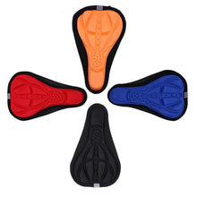Load image into Gallery viewer, Mountain Bike 3D Saddle Cover Thick Breathable Super Soft Bicycle Seat Cushion Silicone Sponge Gel Seat Cover With Gel Padding And Memory Foam Bike Seat Cushion Cover Pad For Bicycle Seat Saddle