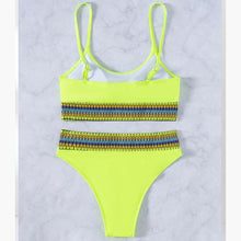 将图片加载到图库查看器,Swimwear Women Ribbed Bathing Suit Female Push Up Bikini Set Women's Bathing Suit Lace up Bikini Ribbed Two Piece Swimsuit Beachwear High Waist Bikini Women's Swimsuit