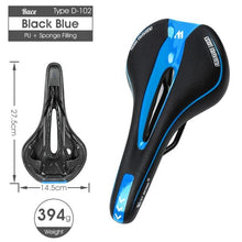 将图片加载到图库查看器,Bike Saddle Mountain Road Bike Seat PU Leather Gel Filled Cycling Cushion Comfortable Shockproof Bicycle Saddle Seat Cushion For Men Comfort Bike Saddle Anti-Slip Bicycle Saddle Waterproof Bicycle Seat For Mountain Bike Seat