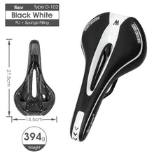 将图片加载到图库查看器,Bike Saddle Mountain Road Bike Seat PU Leather Gel Filled Cycling Cushion Comfortable Shockproof Bicycle Saddle Seat Cushion For Men Comfort Bike Saddle Anti-Slip Bicycle Saddle Waterproof Bicycle Seat For Mountain Bike Seat