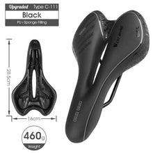 将图片加载到图库查看器,Bike Saddle Mountain Road Bike Seat PU Leather Gel Filled Cycling Cushion Comfortable Shockproof Bicycle Saddle Seat Cushion For Men Comfort Bike Saddle Anti-Slip Bicycle Saddle Waterproof Bicycle Seat For Mountain Bike Seat