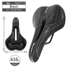 将图片加载到图库查看器,Bike Saddle Mountain Road Bike Seat PU Leather Gel Filled Cycling Cushion Comfortable Shockproof Bicycle Saddle Seat Cushion For Men Comfort Bike Saddle Anti-Slip Bicycle Saddle Waterproof Bicycle Seat For Mountain Bike Seat