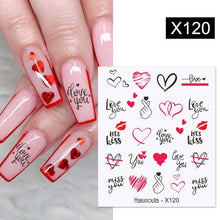 Load image into Gallery viewer, Black Lines Flower Leaves Water Decals Stickers Floral Face Marble Pattern Slider For Nails Summer Nail Art Decoration Summer Stickers on Nails Simple Summer Slider for Manicure Nail Art Watermark Manicure Decor