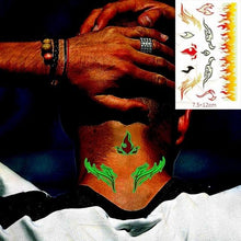 Load image into Gallery viewer, Fashion Luminous Sticker Tattoos Waterproof Temporary Different Luxury Tattoos For Womens Mens Kids