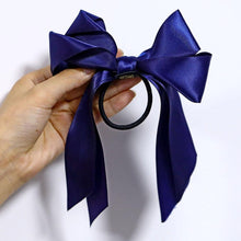 将图片加载到图库查看器,Bow-Knot Elastic Hair Bands Accessories Fashion Hair Band Long Ribbon Bow Ponytail Hair Tie Scrunchies Ponytail Holder Accessories for Women And Girls