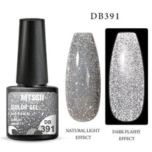 将图片加载到图库查看器,Fashion 2022 Reflective Glitter Gel Nail Polish 8 Colors Sparkling Auroras Permanent UV Diamond Gel Nail Polish Gel For Girls and Womens