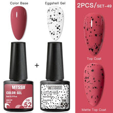 Load image into Gallery viewer, Luxury Gel Nail Polish Permanent Glossy Matte Egg Effect Elegant Stylish Eggshell Design For Women And Lady Nail Gel