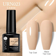 将图片加载到图库查看器,Matte Pink Blue Gel Nail Polish Semi Permanent LED Nail Art Design Elegant Warm Colors For Womens