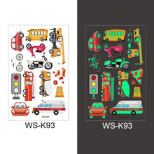 Load image into Gallery viewer, Luminous Tattoo Stickers Temporary Animal Tattoos Glow Paste on Face Arm Leg Fluorescent Waterproof Fake Tattoo For Kids Girls