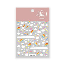 将图片加载到图库查看器,Yellow Smiles Sun Moon Clouds 3D Nail Stickers For Halloween Theme Slider Decals Nail Art Decorations Design 3D Self-Adhesive Nail Decorations Accessories Women Girls Manicure Decorations Nail Art Supplies Water Transfer Decals