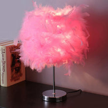 Load image into Gallery viewer, Novelty Feather Night Light Remote Fairy Copper Lamp for Home Living Room Bedroom Bedside Backlight Party Wedding Decoration Cute Study Lamps for Bedroom Décor