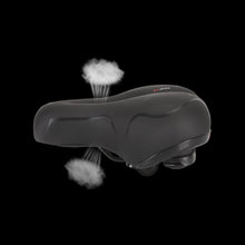 将图片加载到图库查看器,Reflective Breathable Bike Saddle Cushion Leather Surface Seat Mountain Bicycle Shock Absorbing Hollow Bike Seat For Women Or Men Bicycle Saddle Replacement Padded Soft High Density Memory Foam With Dual Shock Absorbing