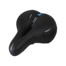将图片加载到图库查看器,Reflective Breathable Bike Saddle Cushion Leather Surface Seat Mountain Bicycle Shock Absorbing Hollow Bike Seat For Women Or Men Bicycle Saddle Replacement Padded Soft High Density Memory Foam With Dual Shock Absorbing