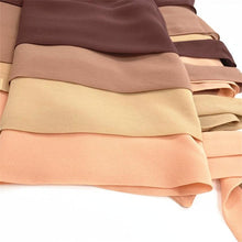 将图片加载到图库查看器,Plain Colorful Soft Lightweight Chiffon Elegant Hijab Scarf With Bandage Non-Slip Chiffon Echarpe Elegant Breathable Islam Long Hijabs Headband Fashion Turban Headwrap For Women