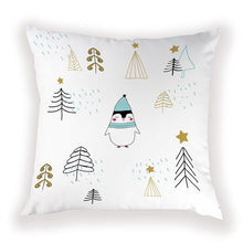 将图片加载到图库查看器,New Year Christmas Decorations Pillows Cover Christmas Décor for Home Christmas Tree Snowflake Snowman Reindeer Home Decor Throw Pillow Case Cushion Cover Santa Merry Christmas Gift Xmas 45x45cm