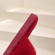 将图片加载到图库查看器,Fluffy Slippers Women Cozy Faux Fur Cross Indoor Floor Slides Flat Soft Furry Shoes Fluffy Furry Fur Slippers Flip Flop Open Toe Cozy House Memory Foam Sandals Slides Soft Flat Comfy Slippers