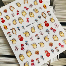 Load image into Gallery viewer, Newest Cats 3D Nail Art Sticker Decal Template Nail Tool Decorations Cute Nail Stickers for Kids and Little Girls Sheets Self Adhesive Nail Art Stickers 3D Animal Nail Decals Nail Art Decoration Set Including Cat Dog Strawberry Bear Chick Bunny Pat