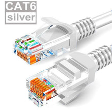 Load image into Gallery viewer, Cat6 Round Ethernet Cable RJ45 Cat6 Lan Cable Internet Modem Laptop Router Network Ethernet Cable Plated RJ45 Connectors Ethernet LAN Cable For Laptop Game Console