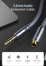 将图片加载到图库查看器,Audio Extension 3.5 mm Aux Cable Jack For Headphone Extender Cord