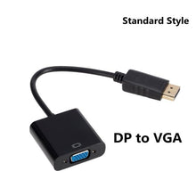 Load image into Gallery viewer, DisplayPort to VGA Adapter Cable Converter Compatible with Computer, Desktop, Laptop, PC, Monitor, Projector.