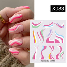 Load image into Gallery viewer, Water Nail Stickers Women Face Sketch Abstract Butterfly Image Sexy Girl Nail Art Decor Sliders Manicures For Nails Decoration Decal Self-Adhesive 3D Wave Design Decoration for Women Girls Tape Nail Art Stickers Decal Decoration