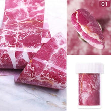 将图片加载到图库查看器,Nail Foils Marble Flower Series Iridescent Nail Art Transfer Sticker Paper Slider Nail Water Decal Design Manicures Decorations Art Manicures Decoration New Gold Nail Transfer Foils for Nail Arts Nails Supply Holographic Effect Nail Art Foil Stickers Hol