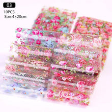 将图片加载到图库查看器,Nail Foils Marble Flower Series Iridescent Nail Art Transfer Sticker Paper Slider Nail Water Decal Design Manicures Decorations Art Manicures Decoration New Gold Nail Transfer Foils for Nail Arts Nails Supply Holographic Effect Nail Art Foil Stickers Hol