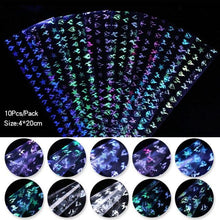 将图片加载到图库查看器,Nail Foils Marble Flower Series Iridescent Nail Art Transfer Sticker Paper Slider Nail Water Decal Design Manicures Decorations Art Manicures Decoration New Gold Nail Transfer Foils for Nail Arts Nails Supply Holographic Effect Nail Art Foil Stickers Hol