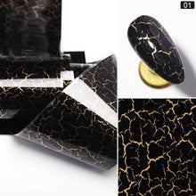 将图片加载到图库查看器,Nail Foils Marble Flower Series Iridescent Nail Art Transfer Sticker Paper Slider Nail Water Decal Design Manicures Decorations Art Manicures Decoration New Gold Nail Transfer Foils for Nail Arts Nails Supply Holographic Effect Nail Art Foil Stickers Hol