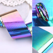 将图片加载到图库查看器,Nail Foils Marble Flower Series Iridescent Nail Art Transfer Sticker Paper Slider Nail Water Decal Design Manicures Decorations Art Manicures Decoration New Gold Nail Transfer Foils for Nail Arts Nails Supply Holographic Effect Nail Art Foil Stickers Hol