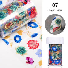 将图片加载到图库查看器,Nail Foils Marble Flower Series Iridescent Nail Art Transfer Sticker Paper Slider Nail Water Decal Design Manicures Decorations Art Manicures Decoration New Gold Nail Transfer Foils for Nail Arts Nails Supply Holographic Effect Nail Art Foil Stickers Hol