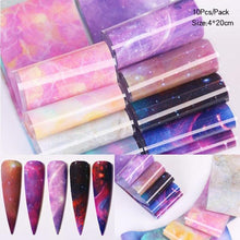 将图片加载到图库查看器,Nail Foils Marble Flower Series Iridescent Nail Art Transfer Sticker Paper Slider Nail Water Decal Design Manicures Decorations Art Manicures Decoration New Gold Nail Transfer Foils for Nail Arts Nails Supply Holographic Effect Nail Art Foil Stickers Hol