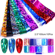 将图片加载到图库查看器,Nail Foils Marble Flower Series Iridescent Nail Art Transfer Sticker Paper Slider Nail Water Decal Design Manicures Decorations Art Manicures Decoration New Gold Nail Transfer Foils for Nail Arts Nails Supply Holographic Effect Nail Art Foil Stickers Hol