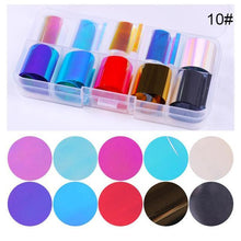 将图片加载到图库查看器,Nail Foils Marble Flower Series Iridescent Nail Art Transfer Sticker Paper Slider Nail Water Decal Design Manicures Decorations Art Manicures Decoration New Gold Nail Transfer Foils for Nail Arts Nails Supply Holographic Effect Nail Art Foil Stickers Hol