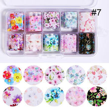 将图片加载到图库查看器,Nail Foils Marble Flower Series Iridescent Nail Art Transfer Sticker Paper Slider Nail Water Decal Design Manicures Decorations Art Manicures Decoration New Gold Nail Transfer Foils for Nail Arts Nails Supply Holographic Effect Nail Art Foil Stickers Hol