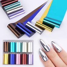 将图片加载到图库查看器,Nail Foils Marble Flower Series Iridescent Nail Art Transfer Sticker Paper Slider Nail Water Decal Design Manicures Decorations Art Manicures Decoration New Gold Nail Transfer Foils for Nail Arts Nails Supply Holographic Effect Nail Art Foil Stickers Hol