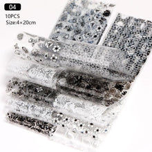 将图片加载到图库查看器,Nail Foils Marble Flower Series Iridescent Nail Art Transfer Sticker Paper Slider Nail Water Decal Design Manicures Decorations Art Manicures Decoration New Gold Nail Transfer Foils for Nail Arts Nails Supply Holographic Effect Nail Art Foil Stickers Hol