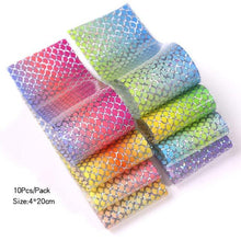 将图片加载到图库查看器,Nail Foils Marble Flower Series Iridescent Nail Art Transfer Sticker Paper Slider Nail Water Decal Design Manicures Decorations Art Manicures Decoration New Gold Nail Transfer Foils for Nail Arts Nails Supply Holographic Effect Nail Art Foil Stickers Hol