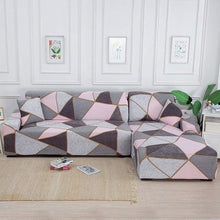 Load image into Gallery viewer, Elastic Sofa Covers for Living Room Stretch Slipcovers Sectional Couch Cover L Shape Corner Armchair Cover 1/2/3/4 Seater Slipcovers Elastic Stylish Printed Sectional Sofa Furniture Protector For Living Room