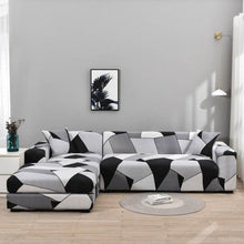 Load image into Gallery viewer, Elastic Sofa Covers for Living Room Stretch Slipcovers Sectional Couch Cover L Shape Corner Armchair Cover 1/2/3/4 Seater Slipcovers Elastic Stylish Printed Sectional Sofa Furniture Protector For Living Room