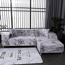 Load image into Gallery viewer, Elastic Sofa Covers for Living Room Stretch Slipcovers Sectional Couch Cover L Shape Corner Armchair Cover 1/2/3/4 Seater Slipcovers Elastic Stylish Printed Sectional Sofa Furniture Protector For Living Room
