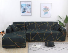 Load image into Gallery viewer, Elastic Sofa Covers for Living Room Stretch Slipcovers Sectional Couch Cover L Shape Corner Armchair Cover 1/2/3/4 Seater Slipcovers Elastic Stylish Printed Sectional Sofa Furniture Protector For Living Room