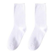 Load image into Gallery viewer, Simple Colorful Solid Color Socks Girls Candy Color Fashion Socks Spring And Autumn 100% Cotton Socks Female Socks Crew Socks Running Socks For Men And Women