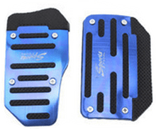 将图片加载到图库查看器,3Pcs/Set Universal Aluminum Manual Transmission Non-Slip Car Pedal Cover Set Kit Pedals Red Blue Silver Car Vehicle Sports Accelerator Brake No Drill Non-Slip Performance Car Rest Pedal Brake Auto Sports Gas Fuel Petrol Clutch Brake Pad Auto Accessories