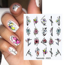 Load image into Gallery viewer, Summer Fruit Water Decals Kiwi Banana Strawberry Flower Alphabet Leaves Nail Art Stickers Wraps Slider Decorations 3D Fruit Nail Art Slices, Summer Fruit Slime Nail Supplies Nail Art Decorations Fruit Flakes Nail Accessories