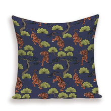将图片加载到图库查看器,Tiger Cushion Case Autumn Jungle Home Decor Pillows Cases Leopard Printed Animal Throw Pillow Covers Decorative Pillowcase Soft Cushion Covers For Bedroom Sofa Bed Linen Pillow Covers 45X45CM
