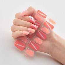 Load image into Gallery viewer, New Year Patterned Nail Decor Nail Polish Nail Art Stickers Full Beauty Sticker for Nails Nail Accessorie Christmas Nail Sticker 3D Nail Art Stickers Decal Slider Template Diy Nail Tool Decorations Nail Art Design Self Adhesive Luxury Designer Nail Sticke