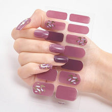 Load image into Gallery viewer, New Year Patterned Nail Decor Nail Polish Nail Art Stickers Full Beauty Sticker for Nails Nail Accessorie Christmas Nail Sticker 3D Nail Art Stickers Decal Slider Template Diy Nail Tool Decorations Nail Art Design Self Adhesive Luxury Designer Nail Sticke